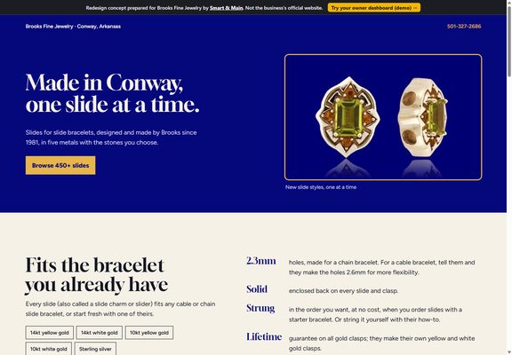 Brooks Fine Jewelry redesign