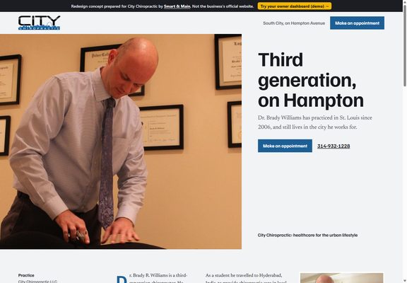 City Chiropractic redesign