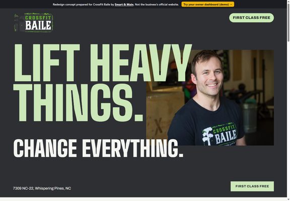 CrossFit Baile redesign
