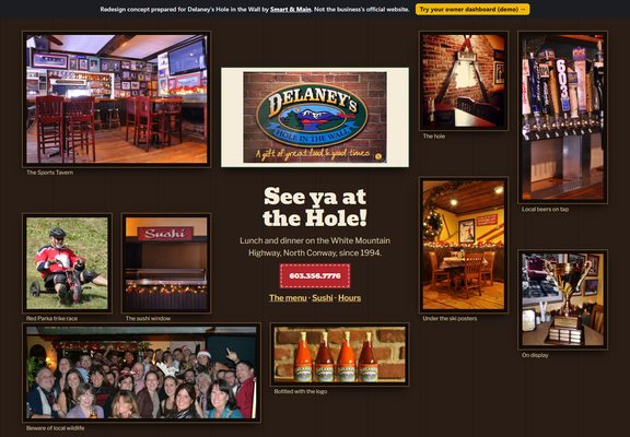 Delaney's Hole in the Wall redesign