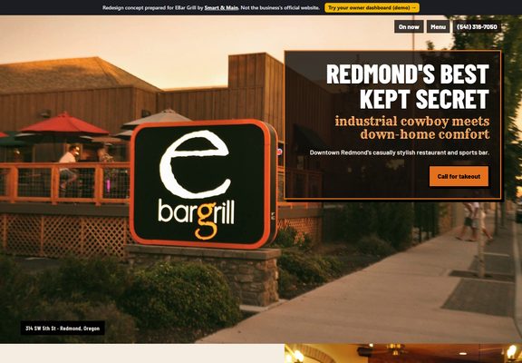 E Bar Grill redesign