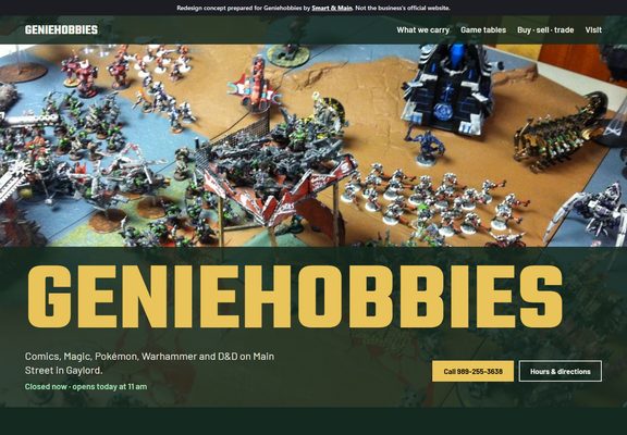 Geniehobbies redesign