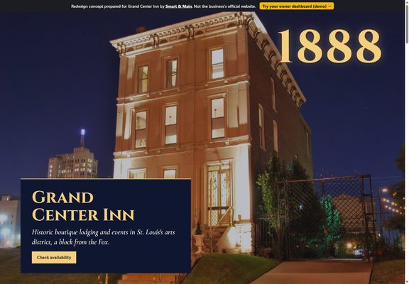 Grand Center Inn redesign