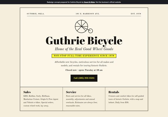Guthrie Bicycle redesign