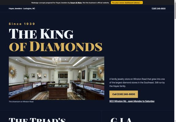Hayes Jewelers redesign