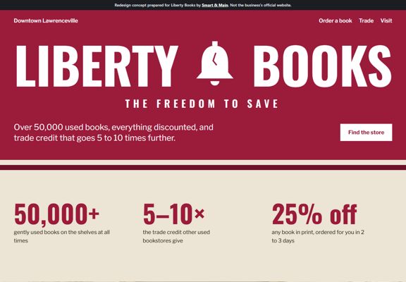 Liberty Books redesign