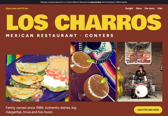 Los Charros redesign