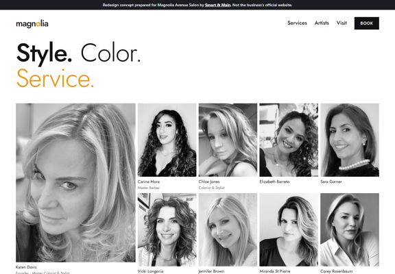 Magnolia Avenue Salon redesign