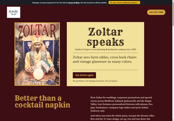 On The Side redesign