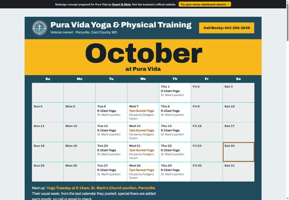 Pura Vida redesign