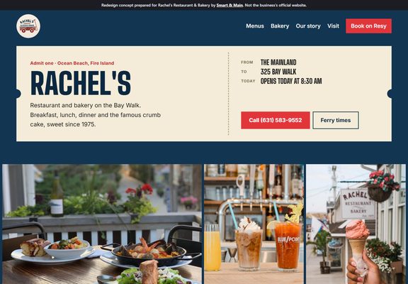 Rachel's Restaurant & Bakery redesign