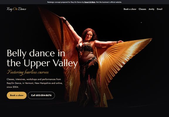 Raq-On Dance redesign
