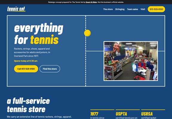 The Tennis Set redesign