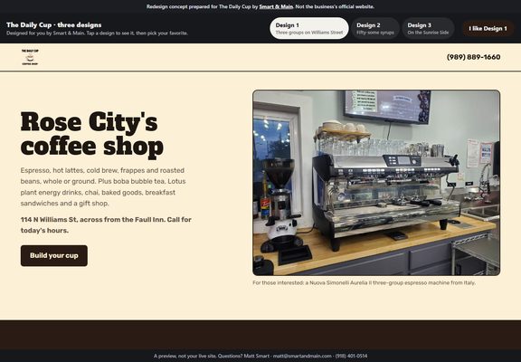 The Daily Cup redesign
