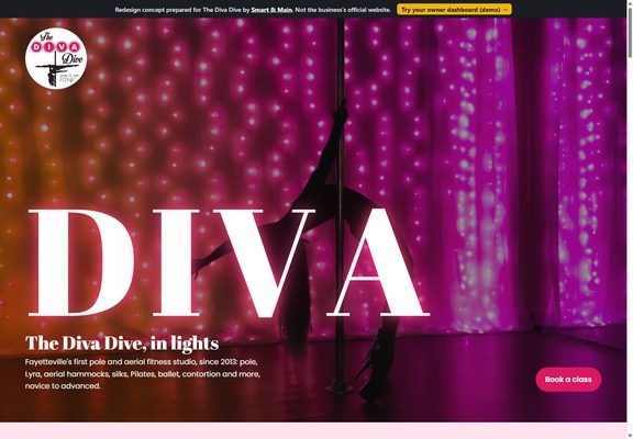 The Diva Dive redesign