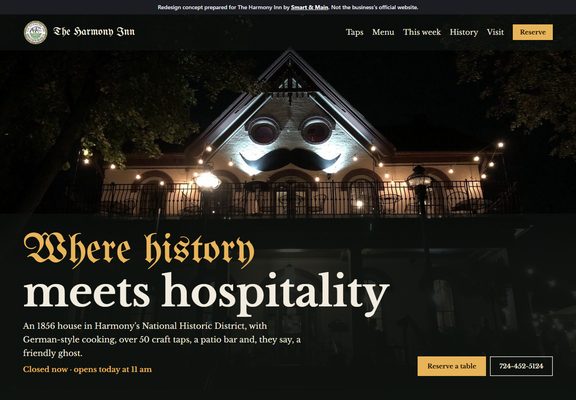 The Harmony Inn redesign
