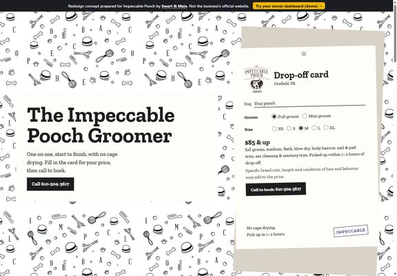 Impeccable Pooch redesign