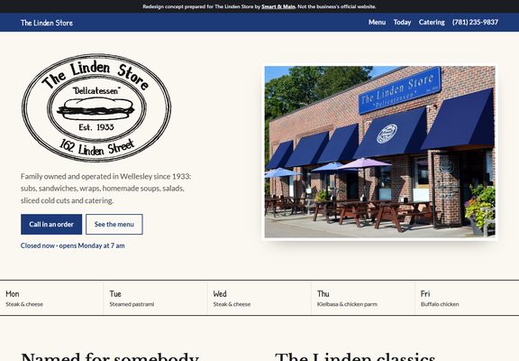The Linden Store redesign