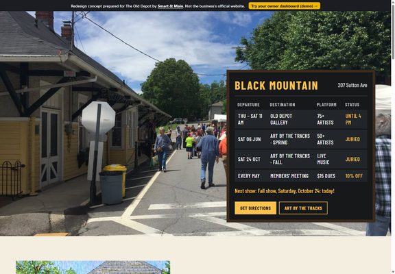 The Old Depot redesign