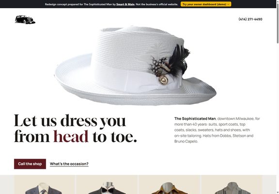 The Sophisticated Man redesign