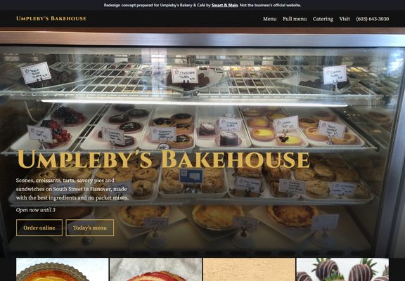 Umpleby's Bakery & Café redesign
