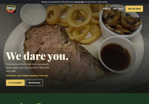 West Allen Grill redesign