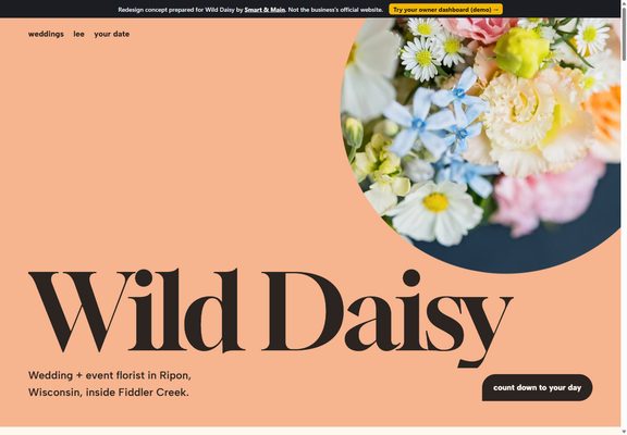Wild Daisy redesign